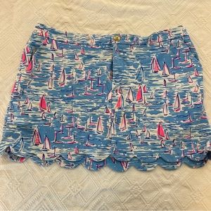 Lilly Pulitzer Boatylicious Collette Knit Skort size 14